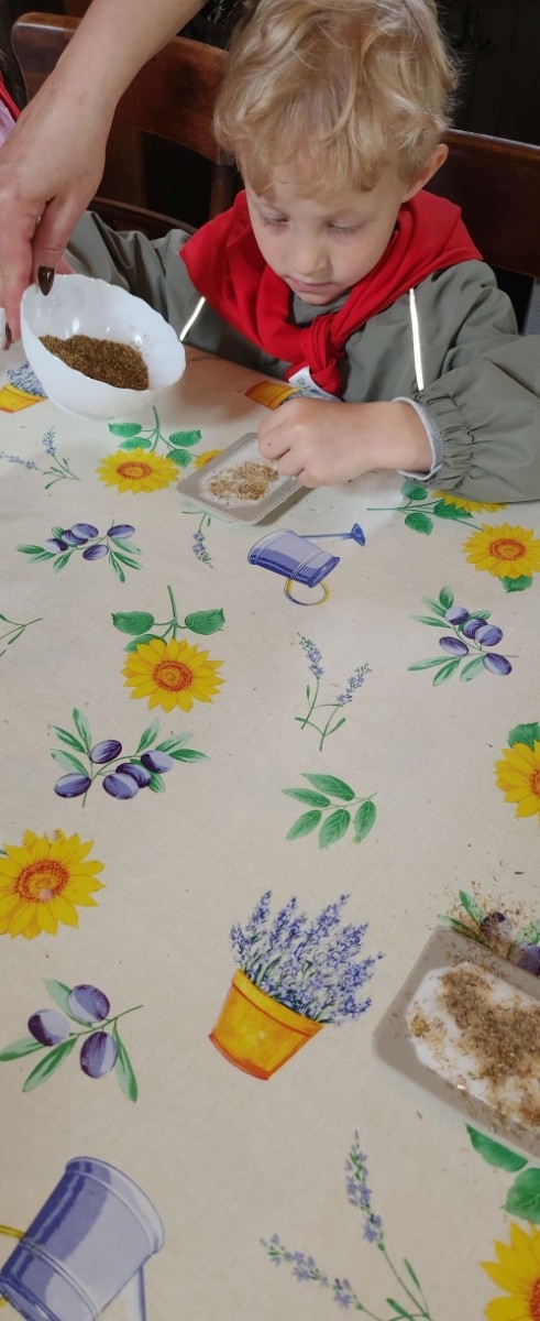 	Dnia 22 maja 20205 roku dzieci  z grupy „Zajączki” oraz „Leśne Skrzaty” z oddziałów przedszkolnych przy SP2 udały się na wycieczkę do Zagrody Edukacyjnej „Ziołowy Dzbanek” . Podczas wizyty dzieci uczestniczyły w warsztatach, gdzie miały okazję własnoręcznie wykonać piękny prezent, który wręczą podczas  zbliżającego się
” Dnia Mamy”. Kolejną atrakcją dla dzieci był spacer po „Ogrodzie Ziołowym”, gdzie  miały okazję zobaczyć, powąchać  oraz poznać zastosowanie niektórych ziół. Natomiast w „Chacie Zielarskiej”miały okazję zobaczyć różne sprzęty codziennego użytku z dawnych lat. Dodatkową atrakcją dla dzieci było spotkanie ze zwierzętami w mini zoo, gdzie mogły dosyć nieśmiało z małą dozą niepewności nakarmić znajdujące się tam zwierzęta. Na zakończenie pełnej emocji wizyty dzieci zjadły przygotowane przez gospodarzy pyszne czekoladowe babeczki i wypiły domowy kompot. Uśmiech na twarzach dzieci był najlepszym dowodem na to , iż wycieczkę możemy uznać za udaną :)
