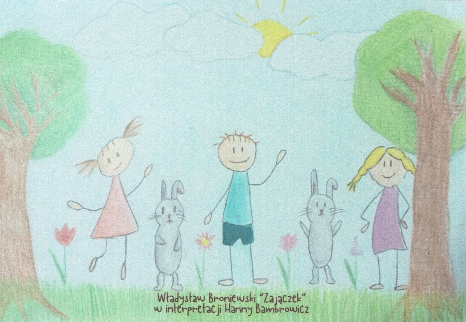 Kartka z życzeniami od Szkoły nr 4 w Jarocinie