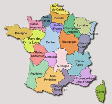 Mapa Francji