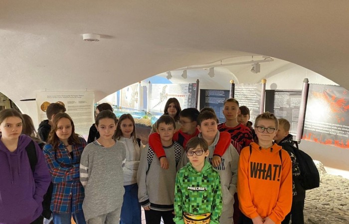 Dnia 19.10.2022 klasa 6a i 6b  zwiedziły Muzeum Archeologiczno-Historyczne w Elblągu, które powstało z siedzibą na terenie Podzamcza dawnego Zamku Krzyżackiego. Najbardziej zaciekawiła uczniów wystawa „Truso-legenda Bałtyku” odkrywając zajęcia dnia codziennego, przedmioty użytkowe oraz gry planszowe dawnej osady Truso. Wystawa „Historia ukryta pod ziemią” była niesamowitą lekcją historii odkopaną pod gruzami miasta. Uczniowie poznali elbląską i holenderską ceramikę zdobioną kobaltem (naczynia, kafle, piece kaflowe), starodruki, archiwalia, plany miasta, militaria z XII-XV w. oraz przykłady mistrzowskiego rzemiosła elbląskiego i pamiątki po dawnych mieszkańcach Żuław. Na zakończenie zwiedzania został zaprezentowany film holograficzny „Historie ponad granicami” ukazanie życia ludzi ziemi elbląskiej na przestrzeni wieków.