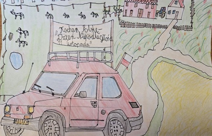 W październiku uczniowie naszej szkoły wzięli udział w konkursie plastycznym, którego motywem było Święto Niepodległości. Konkurs zorganizowała Burmistrz Pasłęka pani Elżbieta Wasiuk i Pasłęcki Ośrodek Kultury. Tematem konkursu było hasło „Kocham Polskę-Dzień Niepodległości. Wyróżnienie zdobyła Joanna Żukowska z klasy 8b, która otrzymała nagrodę podczas wspólnego świętowania z mieszkańcami Pasłęka z okazji 106 Rocznicy Odzyskania Niepodległości przez Polskę.