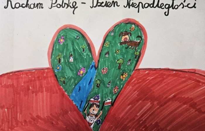 W październiku uczniowie naszej szkoły wzięli udział w konkursie plastycznym, którego motywem było Święto Niepodległości. Konkurs zorganizowała Burmistrz Pasłęka pani Elżbieta Wasiuk i Pasłęcki Ośrodek Kultury. Tematem konkursu było hasło „Kocham Polskę-Dzień Niepodległości. Wyróżnienie zdobyła Joanna Żukowska z klasy 8b, która otrzymała nagrodę podczas wspólnego świętowania z mieszkańcami Pasłęka z okazji 106 Rocznicy Odzyskania Niepodległości przez Polskę.