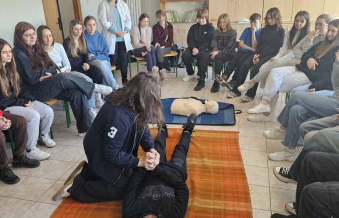 Klasy 8a i 8b brały udział w warsztatach 