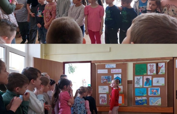 Z radością ogłaszamy zakończenie naszego konkursu plastycznego, w którym uczniowie mieli okazję zaprezentować swoje twórcze podejście do tematu zwierząt! 
Prace uczestników były niezwykle pomysłowe i różnorodne. Uczniowie pokazali zarówno zwierzęta w ich naturalnym środowisku, jak i te żyjące w naszych domach czy na farmach. Konkurs stał się świetną okazją, by przypomnieć, jak ważne jest traktowanie ich z szacunkiem, empatią i zrozumieniem. Nagrody dla wyróżnionych ufundowała Rada Rodziców.
